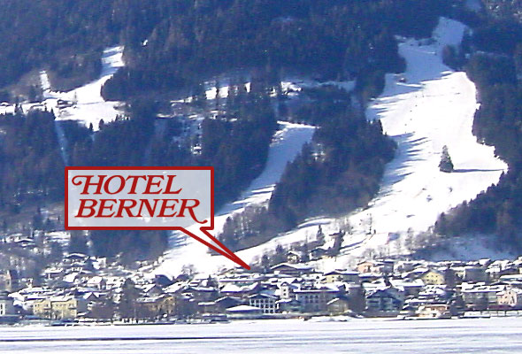 Das Hotel Berner befindet sich am Ende der Nordabfahrt. Direkt neben dem Ebenberg Sessellift.