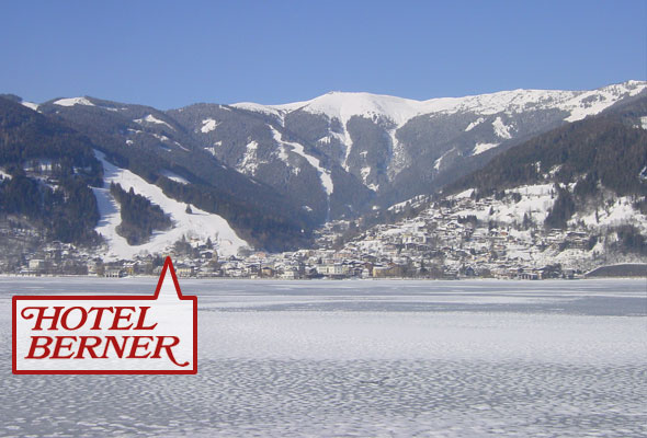 Das Hotel Berner in Zell am See ist direkt an der Skiabfahrt gelegen.