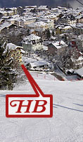 Click for detailed view - From the ski slope back to the Hotel in Zell am See.