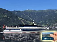 Free use of ferry and round trip cruise on lake Zell with the Zell am See - Kaprun card.